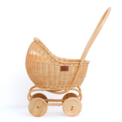 Rattan Oyuncak Bebek Arabası
