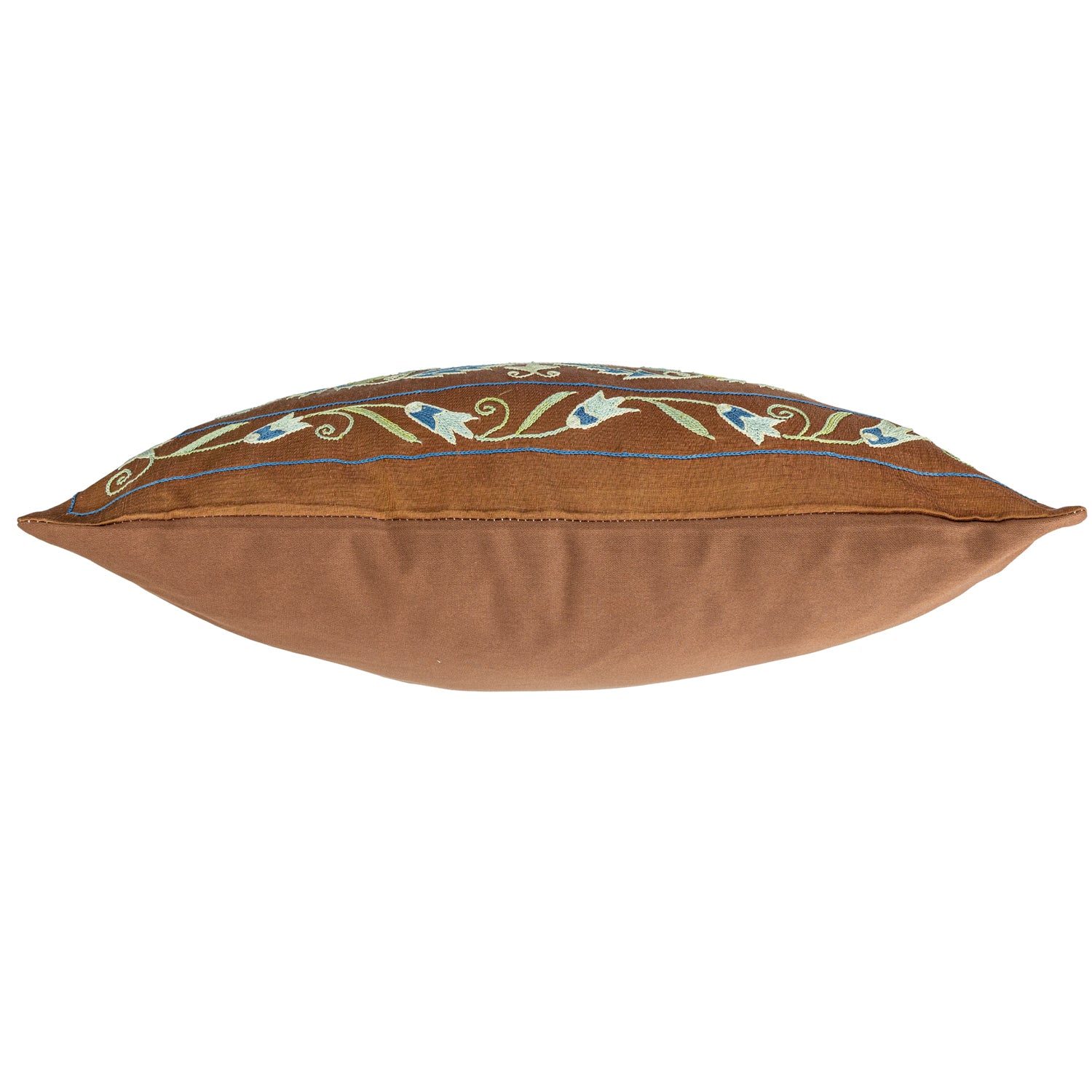 Aras Çiçekli İpek Kırlent 50x50 cm-Yastık & Kırlent-Soho Antiq-NowShopFun