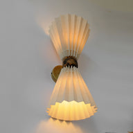 Arbor Pleat Duo Çift Pileli Buldan Kumaş Duvar Apliği-Aplik-Levaillant-NowShopFun
