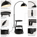 Arco Raflı Lambader-Visente Home-NowShopFun