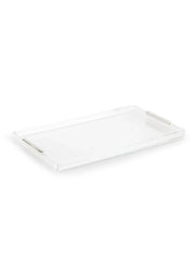 Aria Büyük Boy Gümüş Çıta Detaylı Tepsi-Tepsi-Memonza-NowShopFun