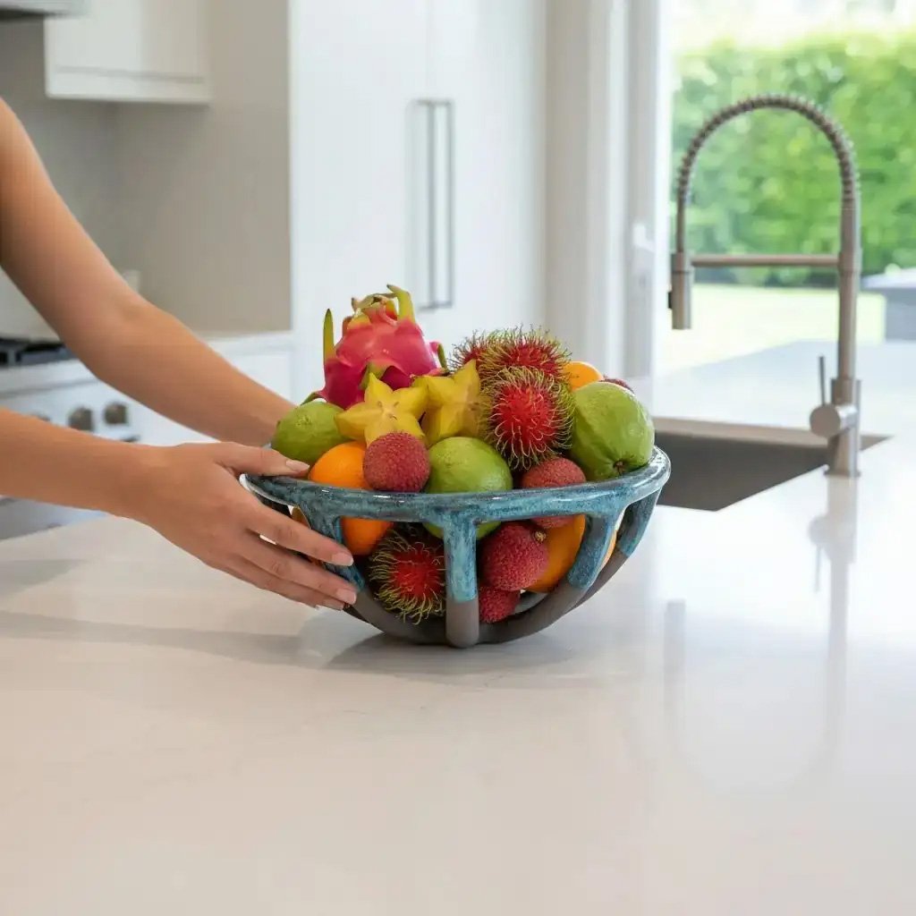 Art Deco Seramik Sepet