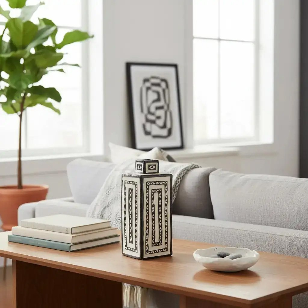 Art Deco Seramik Vazo