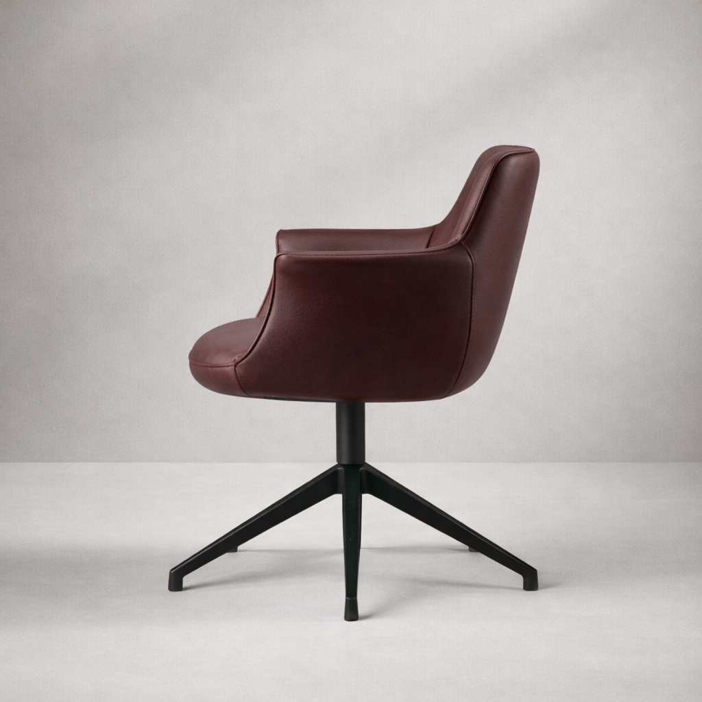 Arte Döner Sandalye | Modern Deri & Metal Ayaklı Tasarım