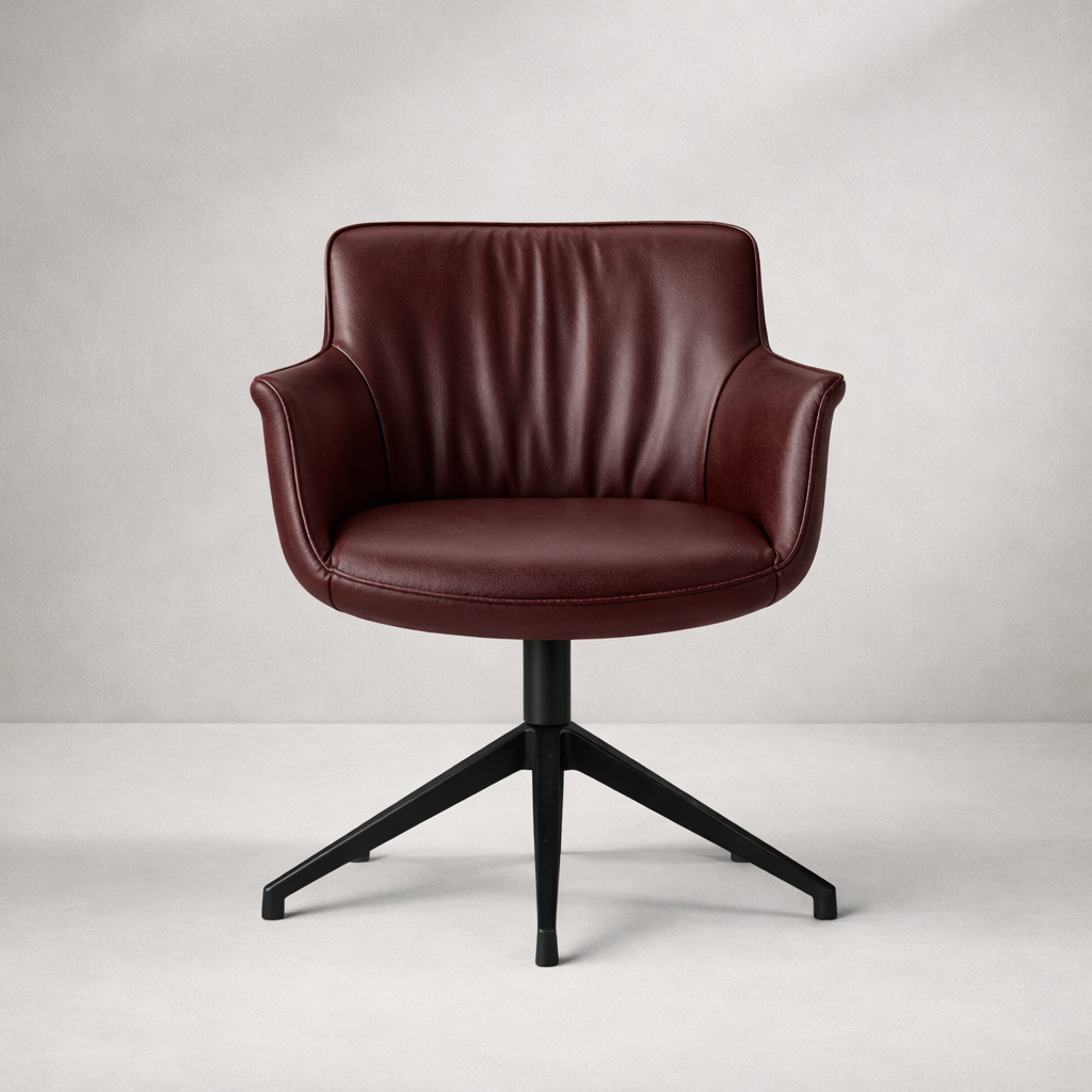 Arte Döner Sandalye | Modern Deri & Metal Ayaklı Tasarım