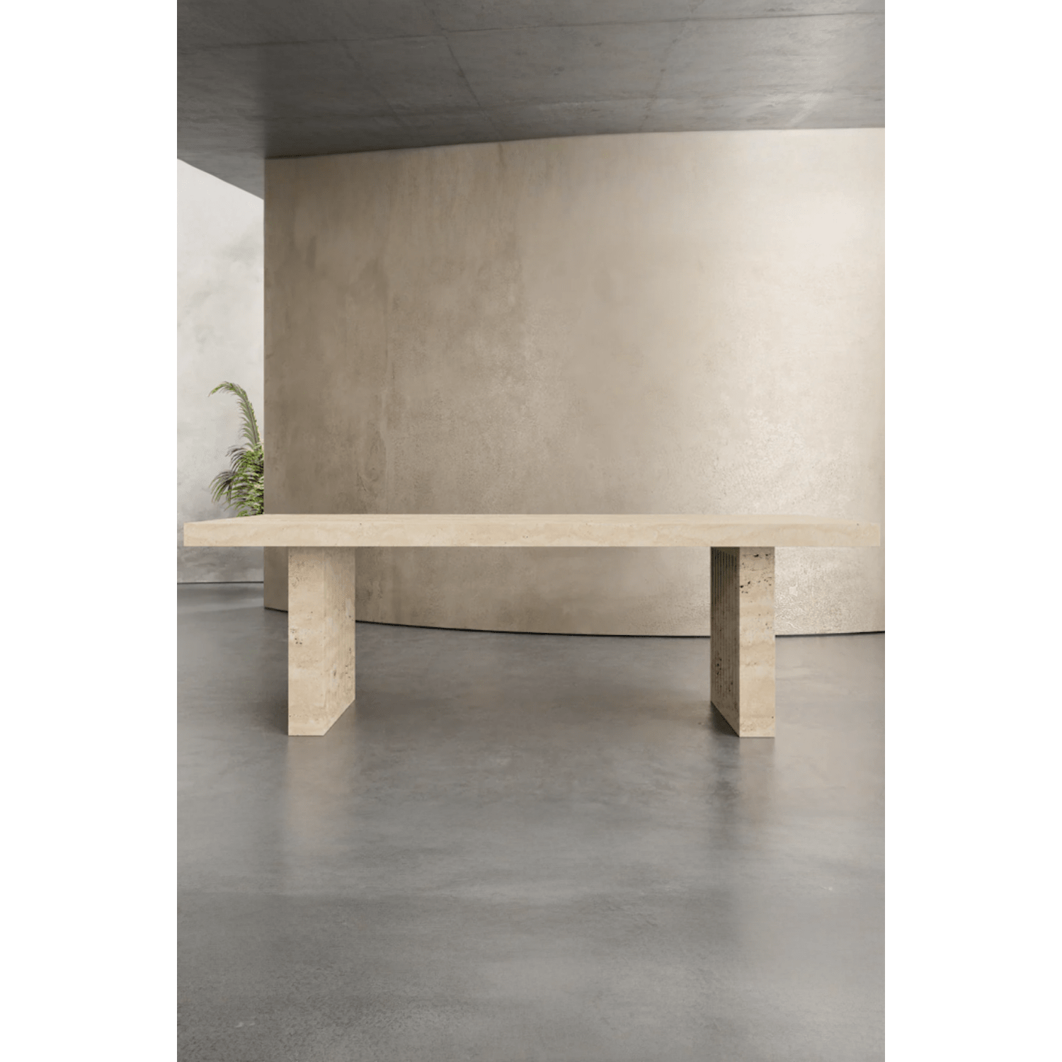 Artemis- Mermer Ayaklı Yemek Masası