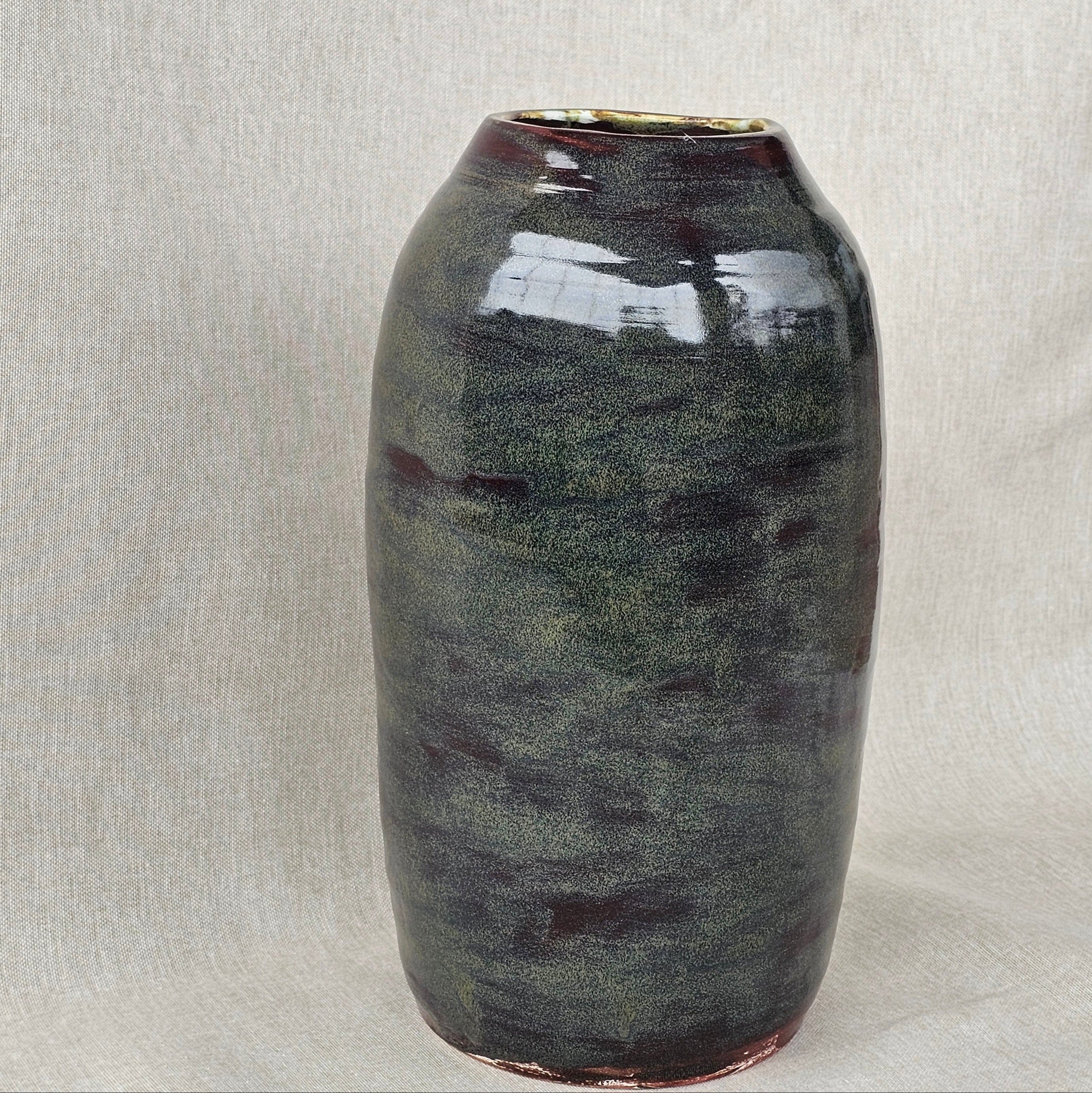 Artistik Sırlı El Yapımı Modern Vazo-Vazo-Zeynep Karataş Ceramics-NowShopFun