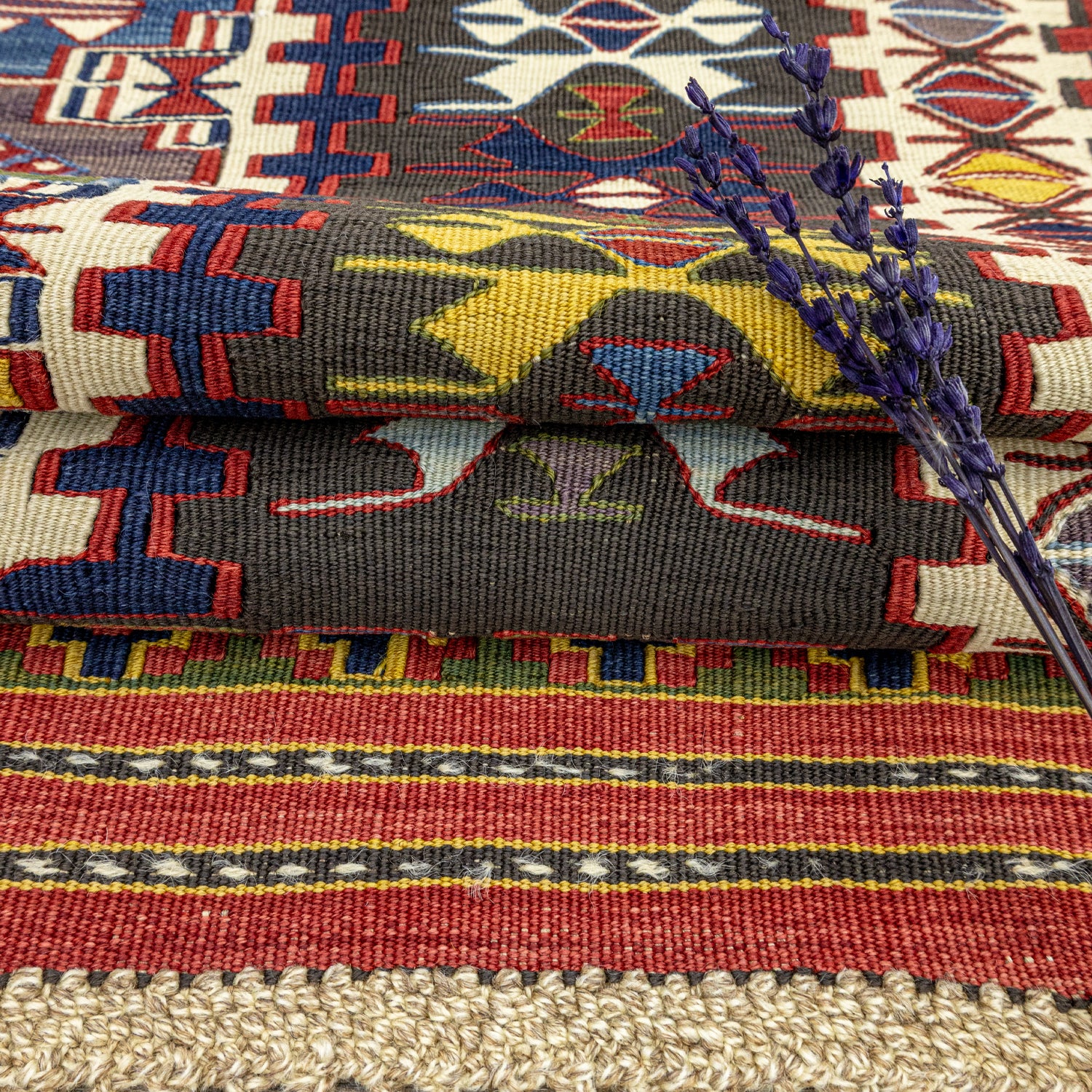 Asher Renkli El Dokuma Nuzumla Kilim 106X144 Cm