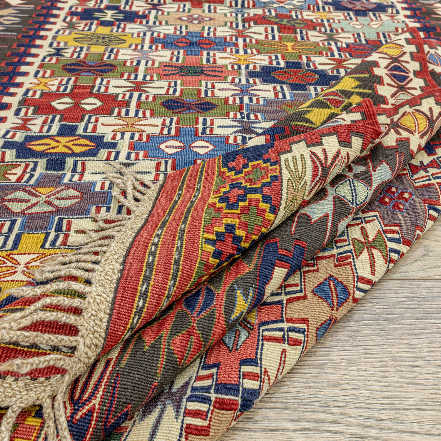 Asher Renkli El Dokuma Nuzumla Kilim 106X144 Cm
