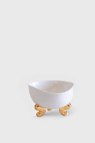 Aslan Ayaklı Dörtlü Porselen Kase Seti-Kase-Maji Atelier-NowShopFun