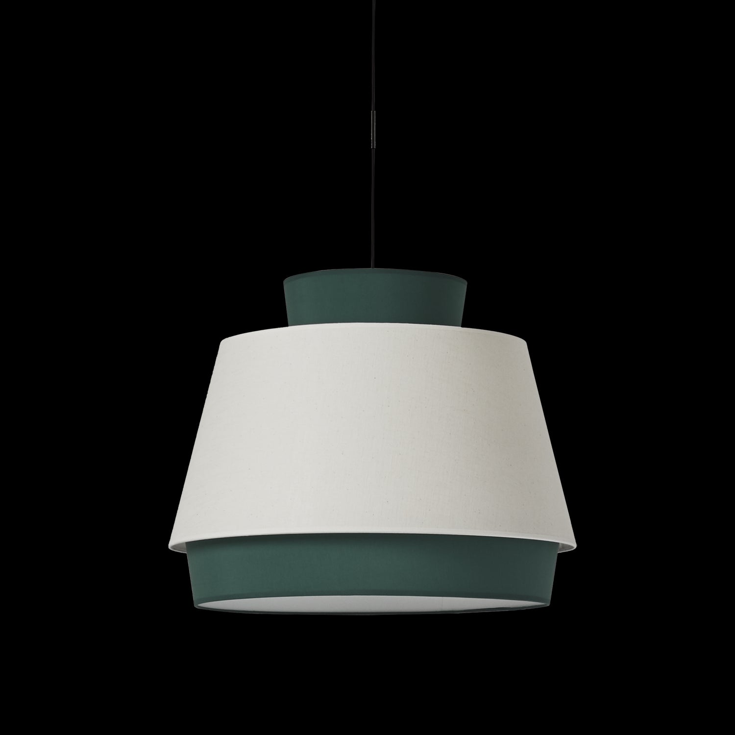 Aspen Sarkit 1l Green-Linen Ø60x20 Cm Led 1xe27