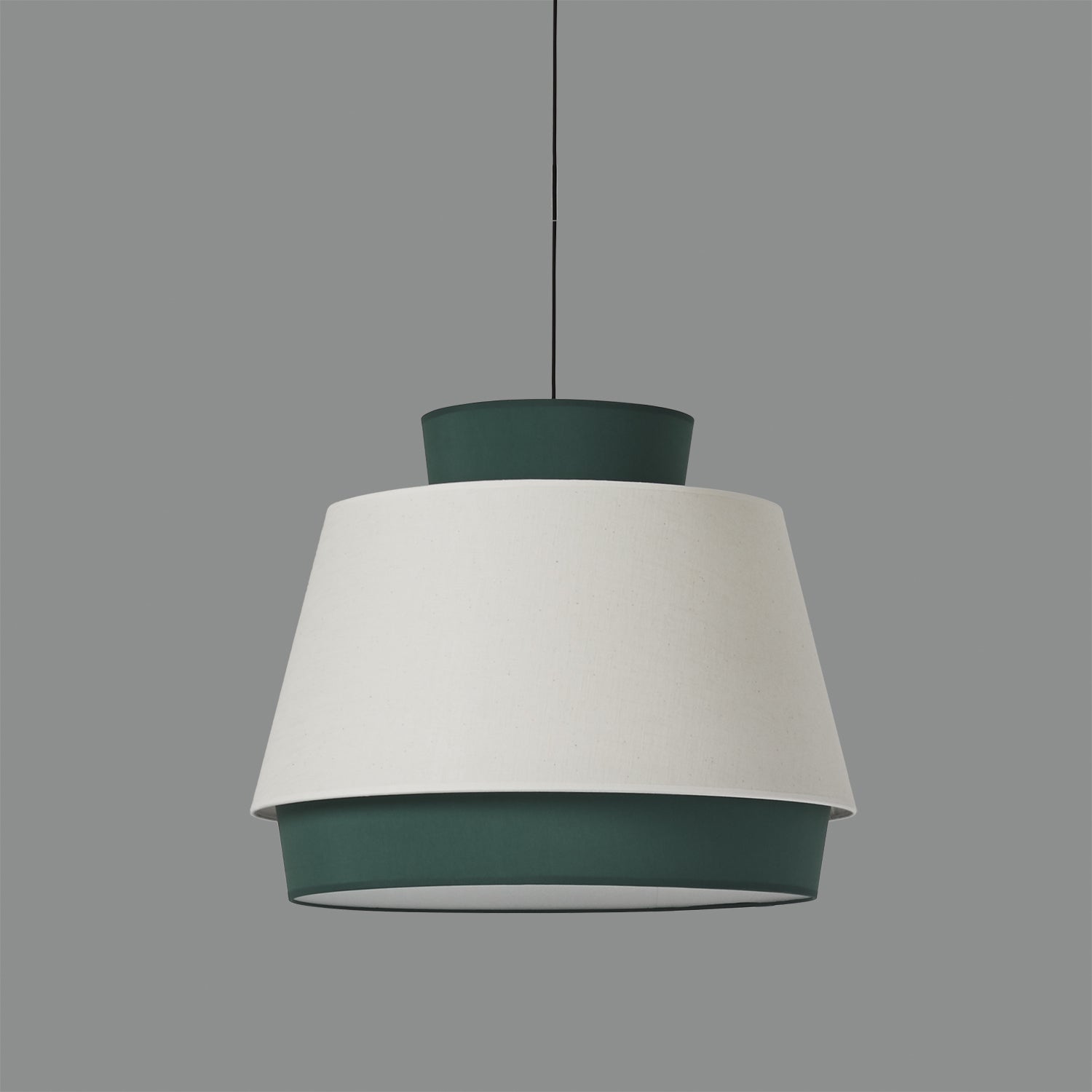 Aspen Sarkit 1l Green-Linen Ø60x20 Cm Led 1xe27