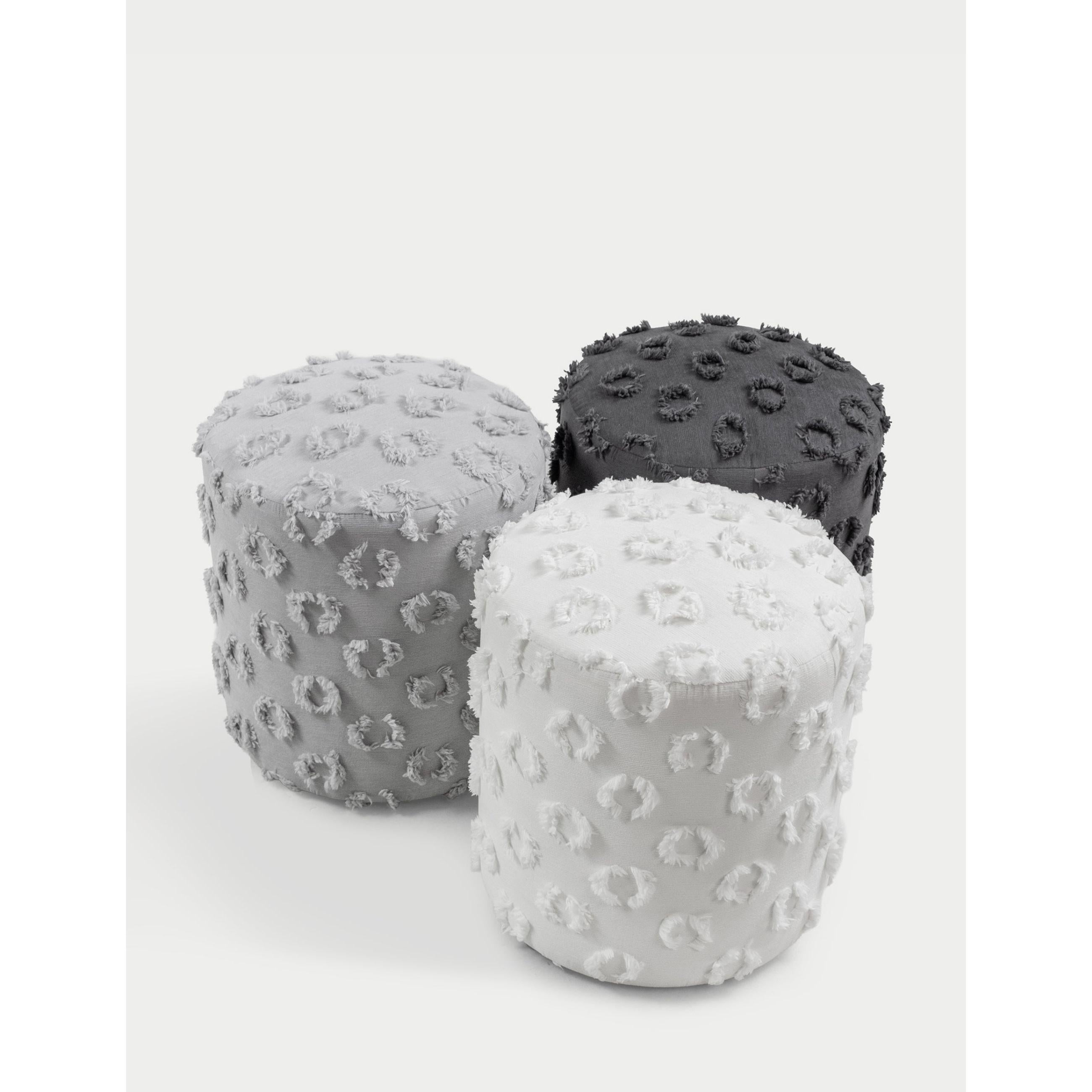 Astrid Dokuma Puf - Antrasit