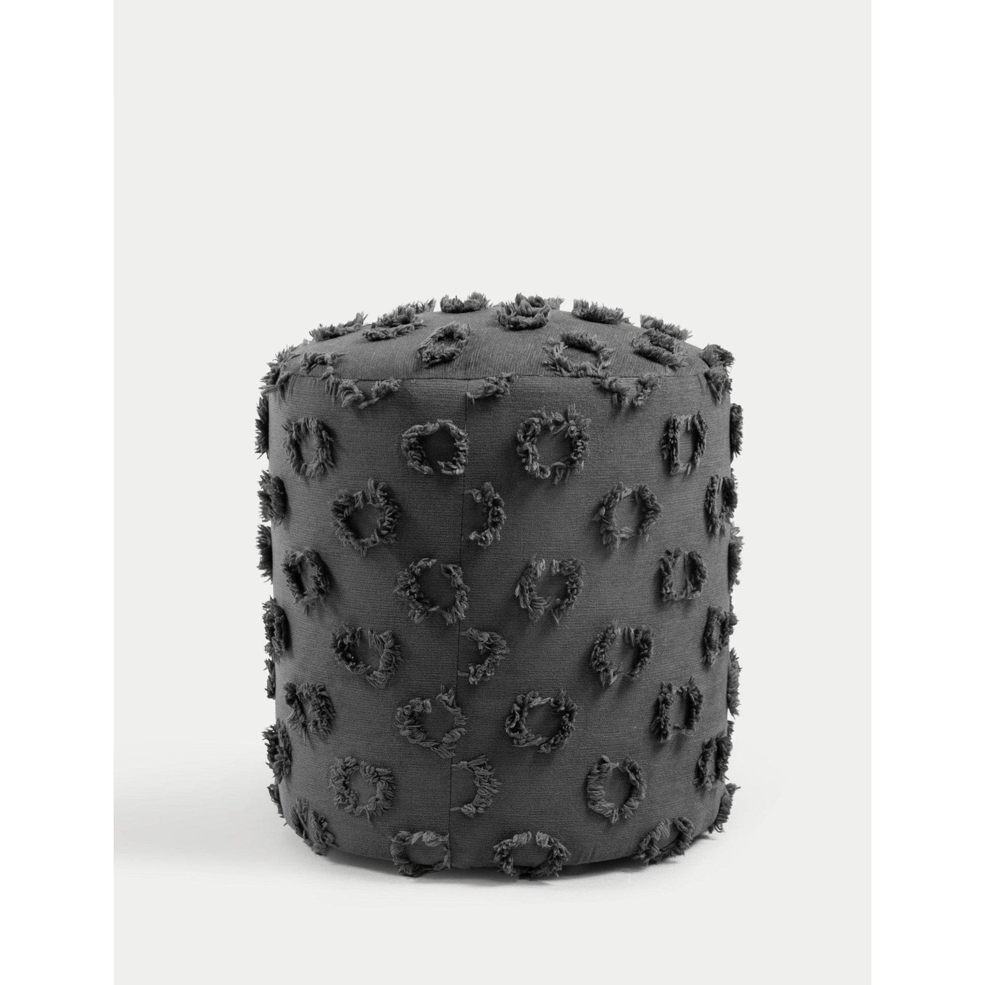 Astrid Dokuma Puf - Antrasit