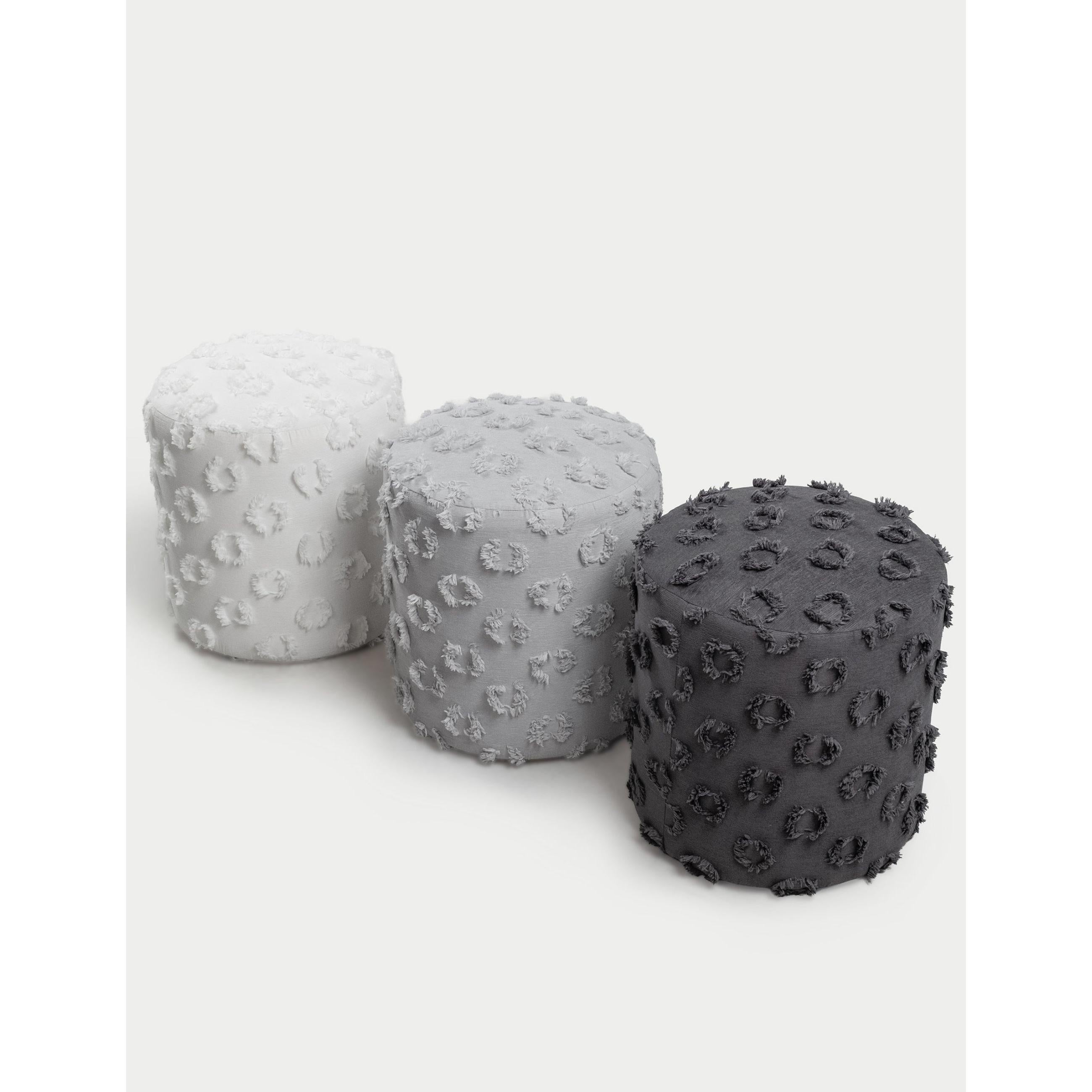 Astrid Dokuma Puf - Gri