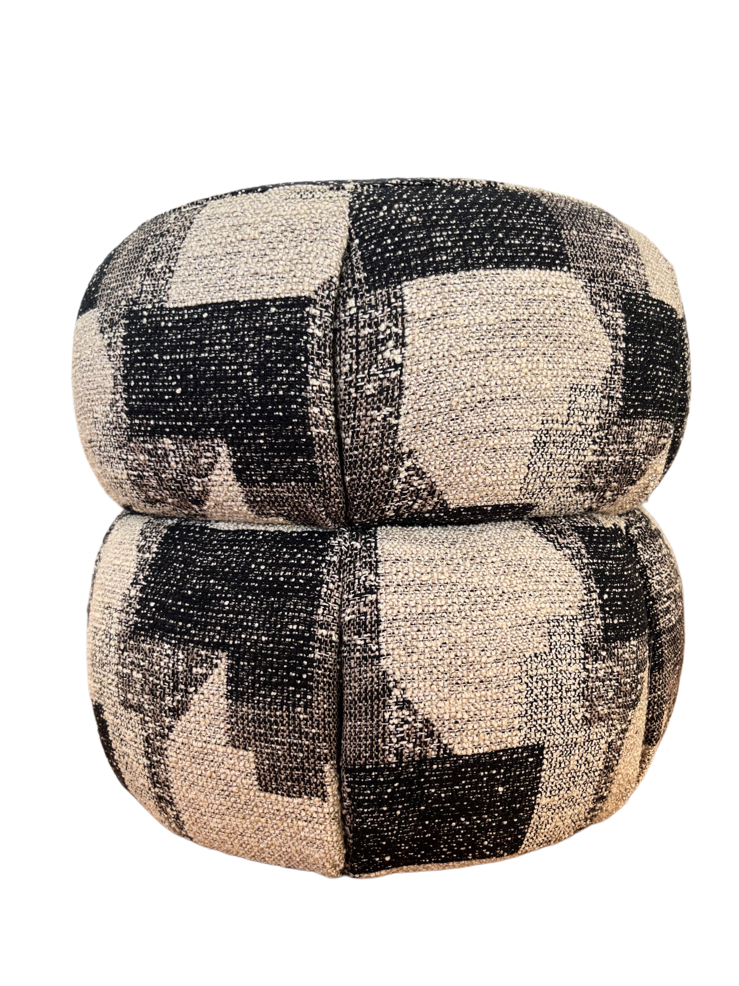 Atelier Noir Dokuma Puf/Yan Sehpa