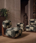 Atelier Noir Dokuma Puf/Yan Sehpa
