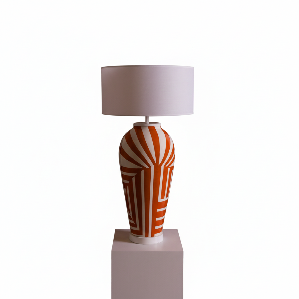 Athens El Yapımı Seramik Abajur-Abajur-Pinot Interior-NowShopFun
