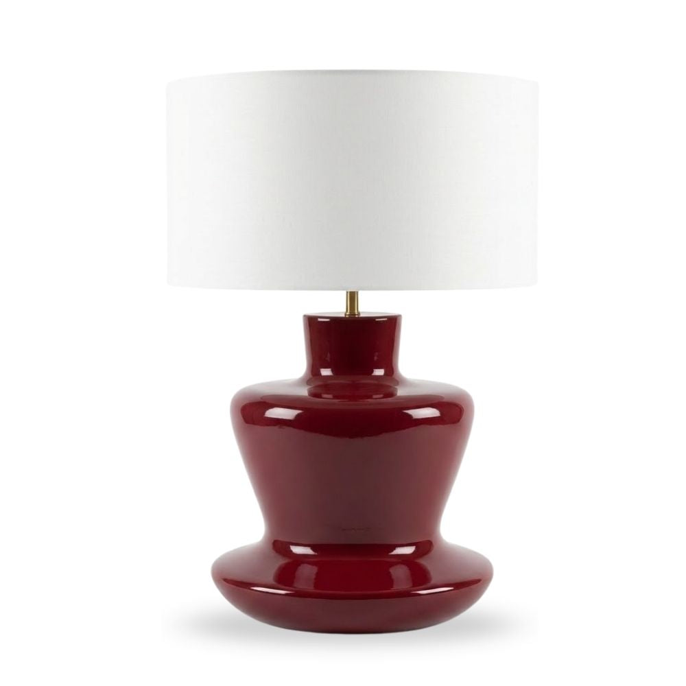 Aura Ahşap Abajur Bordo-Abajur-Pinot Interior-NowShopFun