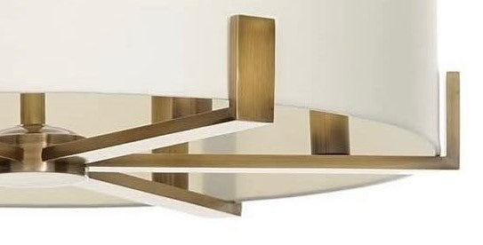 Aura Beyaz Kumaş Şapkalı Sarkıt Avize