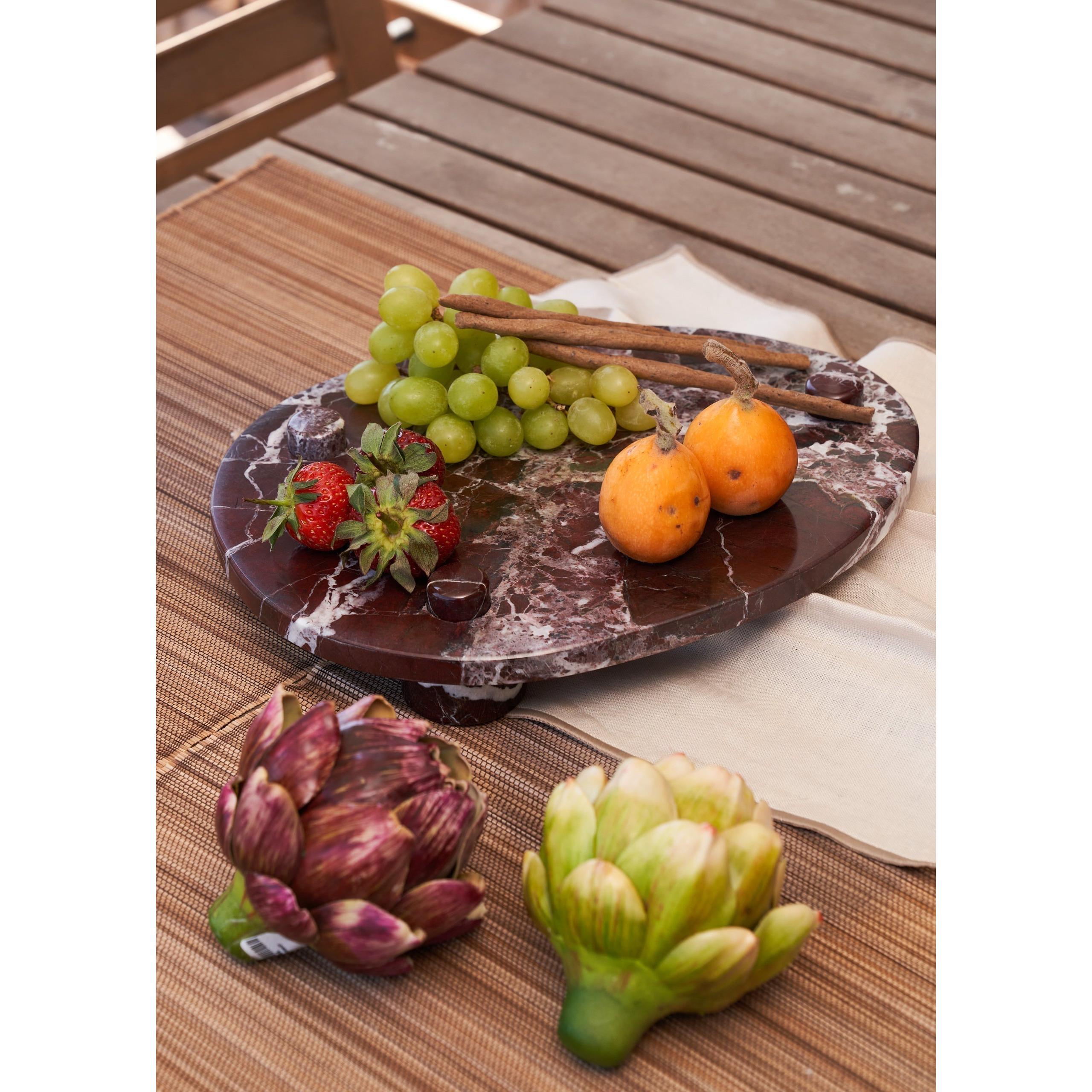 Aura Ela Plate Mermer Sunumluk