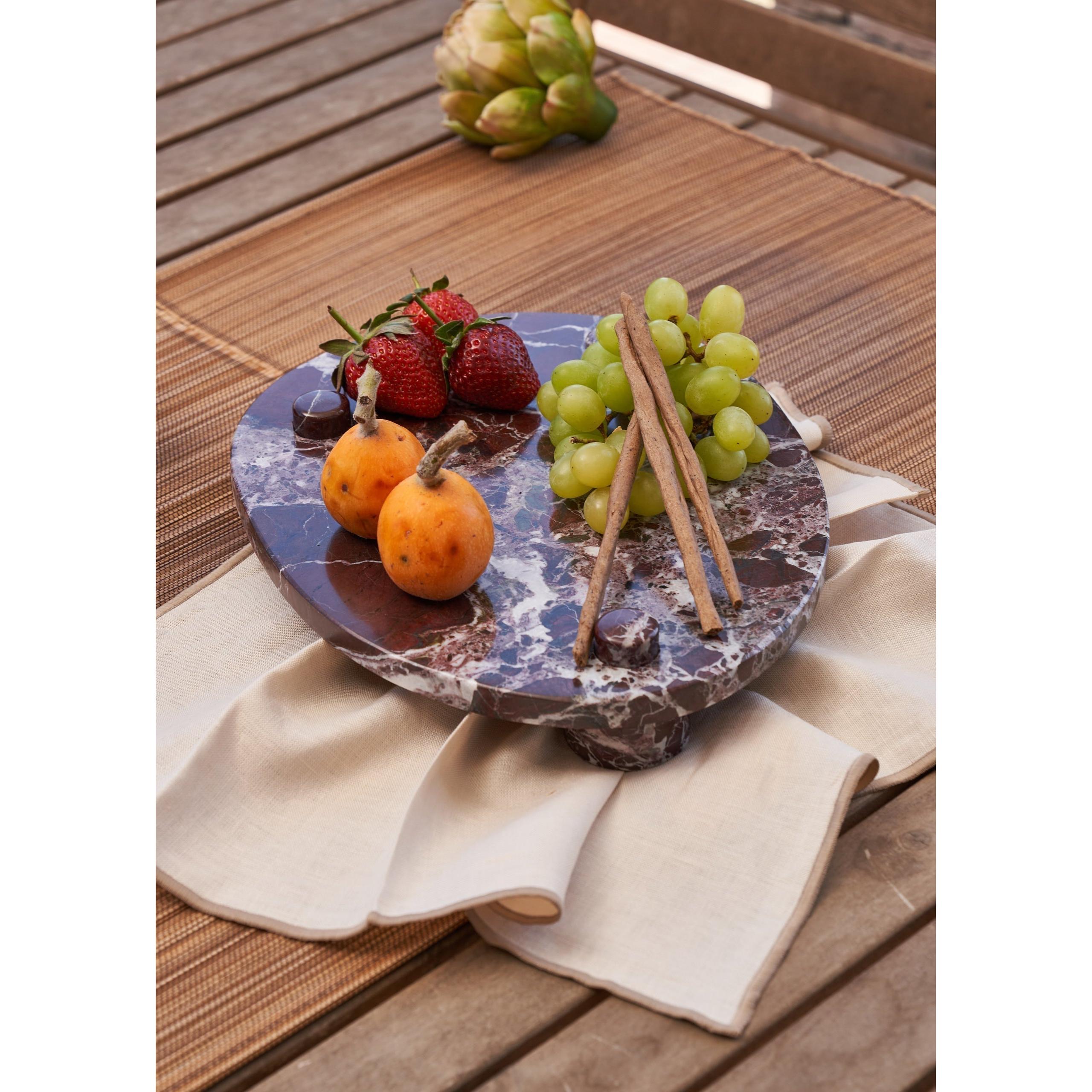 Aura Ela Plate Mermer Sunumluk