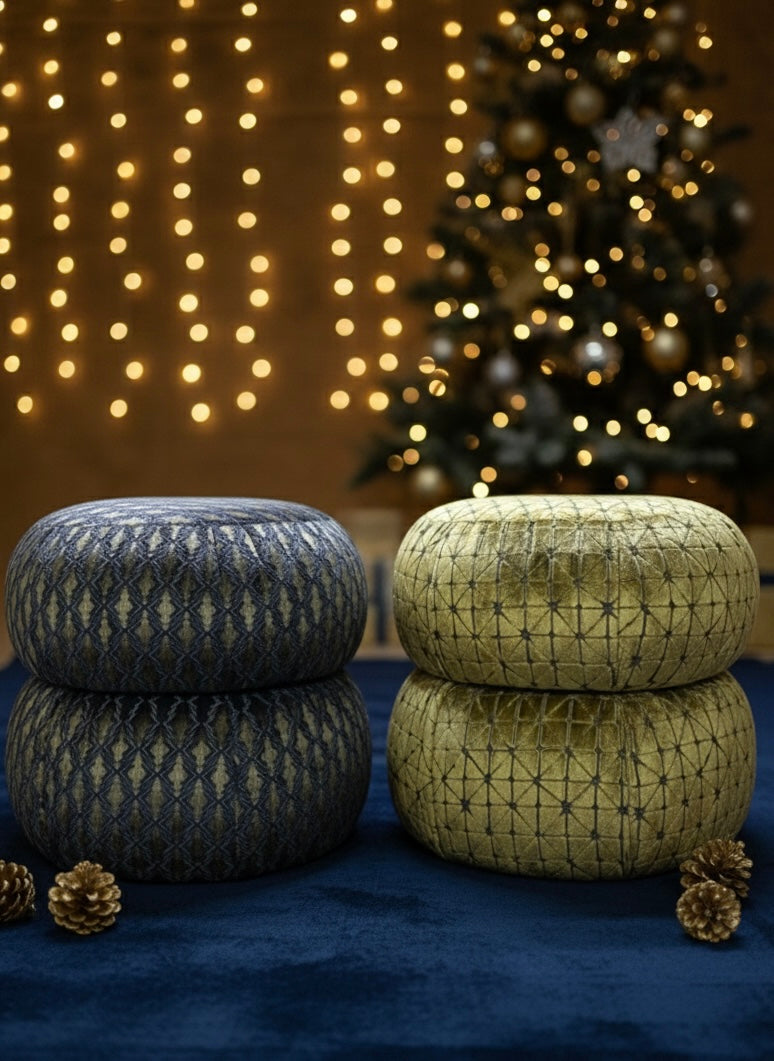 Aura, Gold Edition Kadife Puf/Yan Koltuk