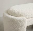 Aura Kırık Beyaz Bukle Kumaşlı Bench-Bank-Cipretti-NowShopFun