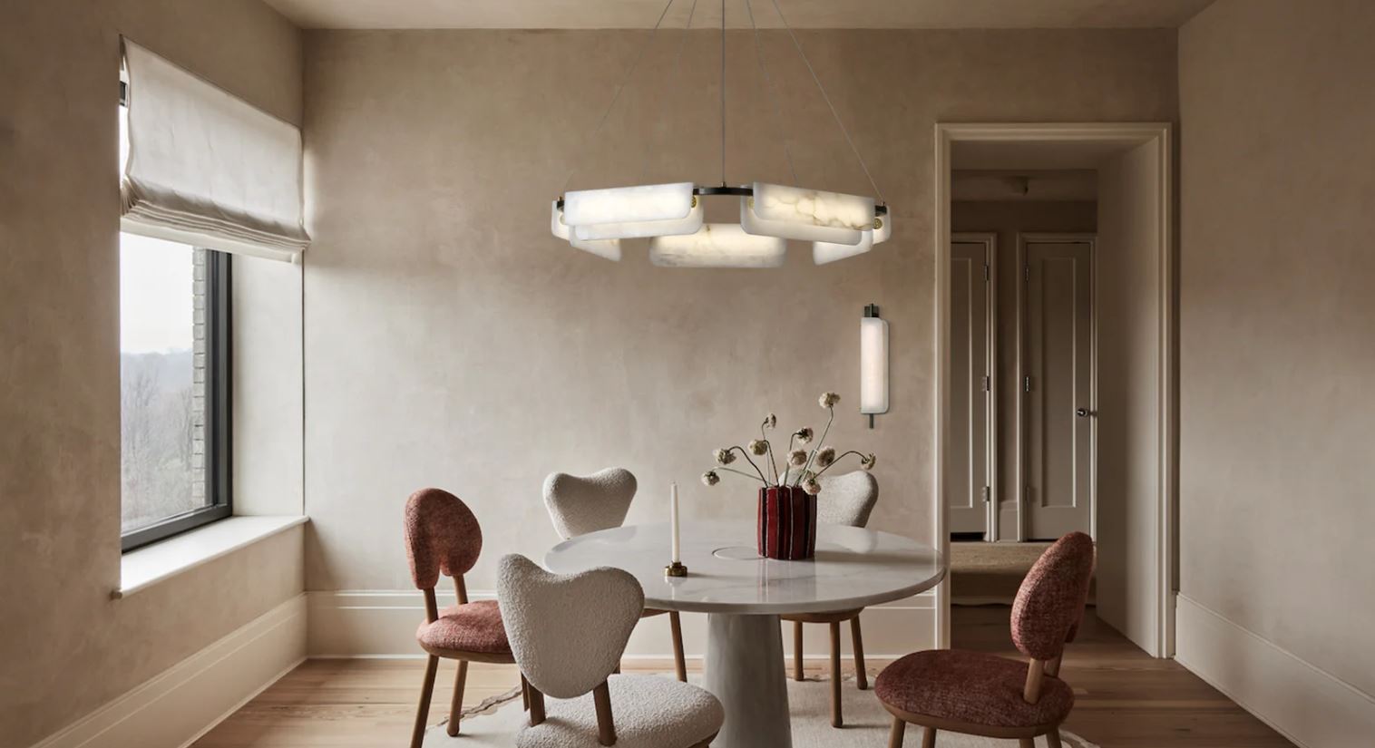 Aura Mermer Led Sarkıt Avize 1-Avize-Tarz Aydınlatma-NowShopFun