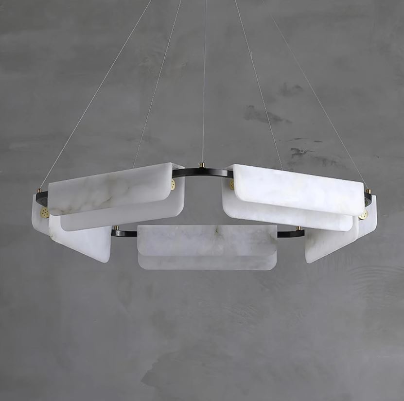 Aura Mermer Led Sarkıt Avize 1-Avize-Tarz Aydınlatma-NowShopFun