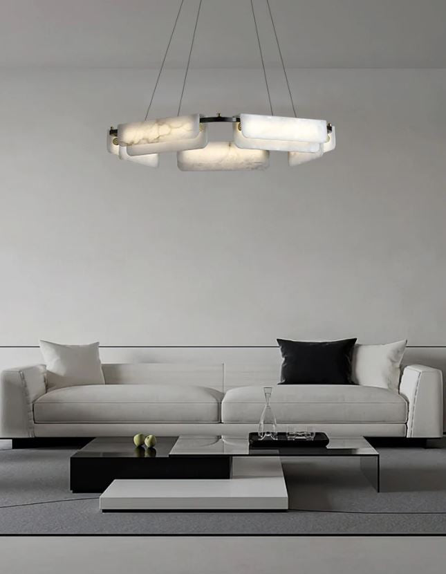 Aura Mermer Led Sarkıt Avize 1-Avize-Tarz Aydınlatma-NowShopFun