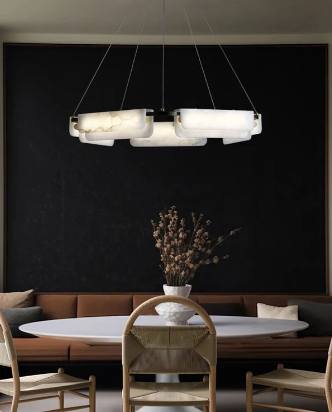 Aura Mermer Led Sarkıt Avize 1-Avize-Tarz Aydınlatma-NowShopFun