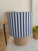 Aura – Navy Stripe & Jute Abajur