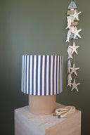 Aura – Navy Stripe & Jute Abajur