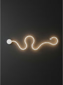 Aura Wave — 120 cm Dalga Form LED Metal Aplik