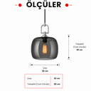 Aurelia Small Füme Cam Sarkıt 3'lü Set Krom-SARKIT-Lumiana-NowShopFun
