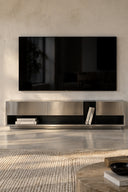 Aureon Steel Tv Ünitesi-Tv Ünitesi-Yapı Cam-NowShopFun