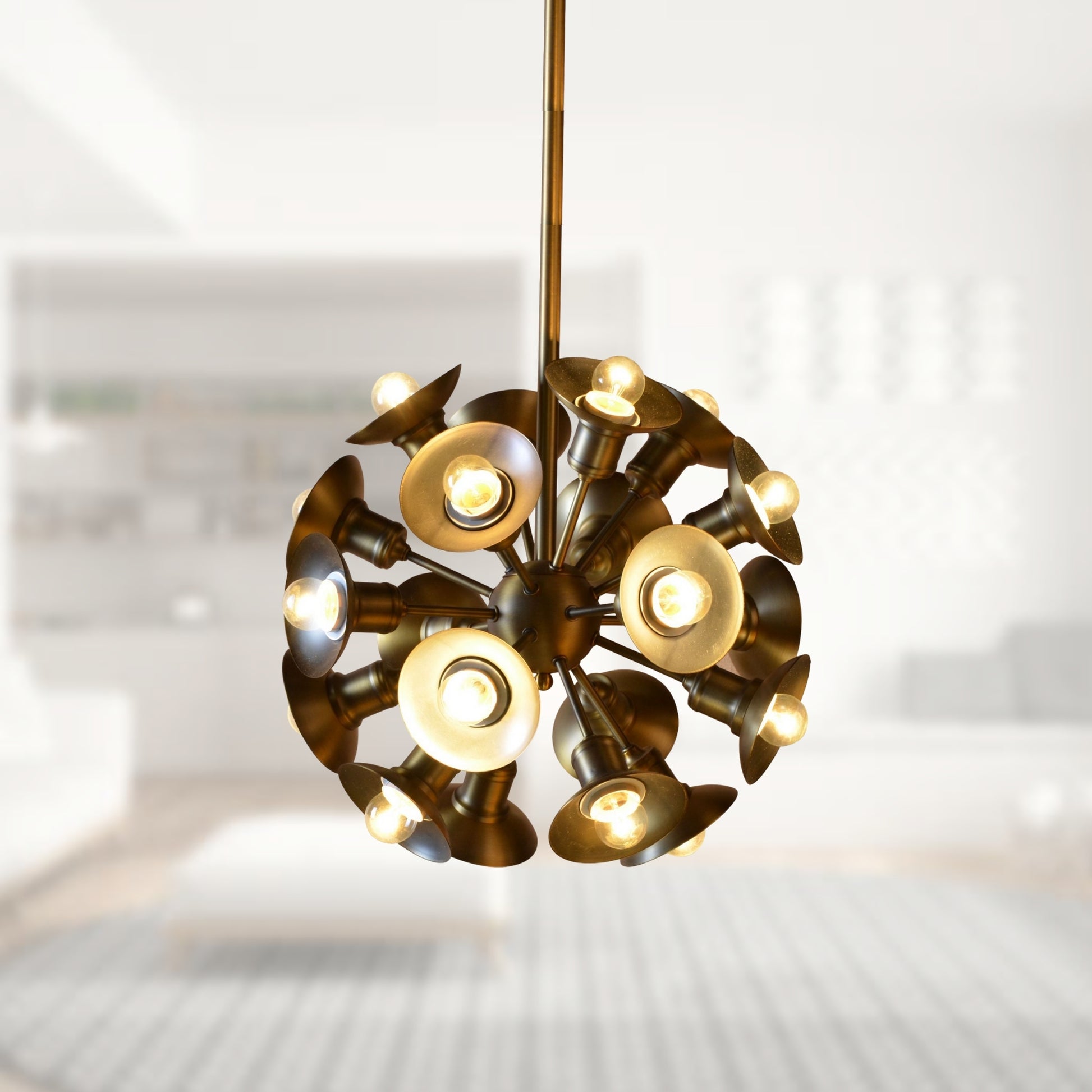 Aurora Brass 20'li Sarkıt Avize-Tavan Aydınlatması-livingstore-NowShopFun