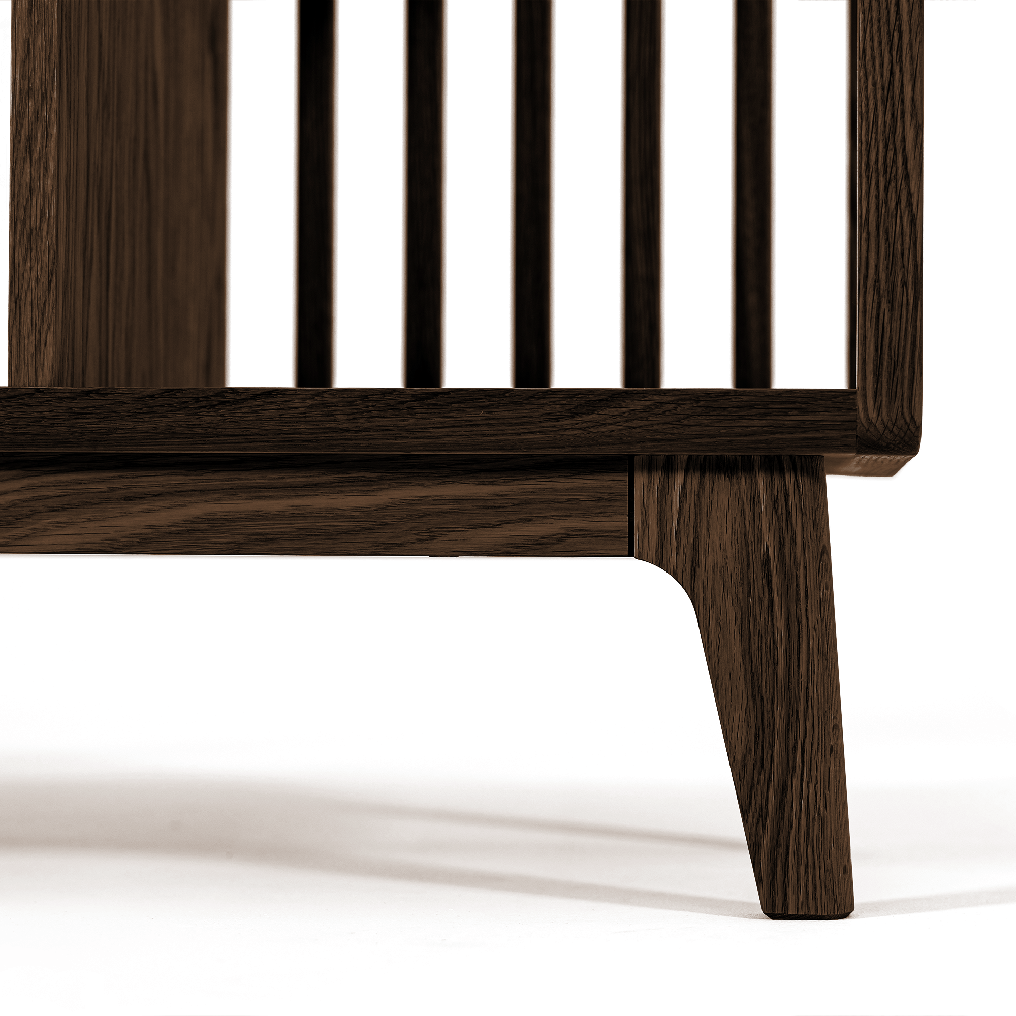 Avila Çıtalı Kitaplık Koyu Meşe