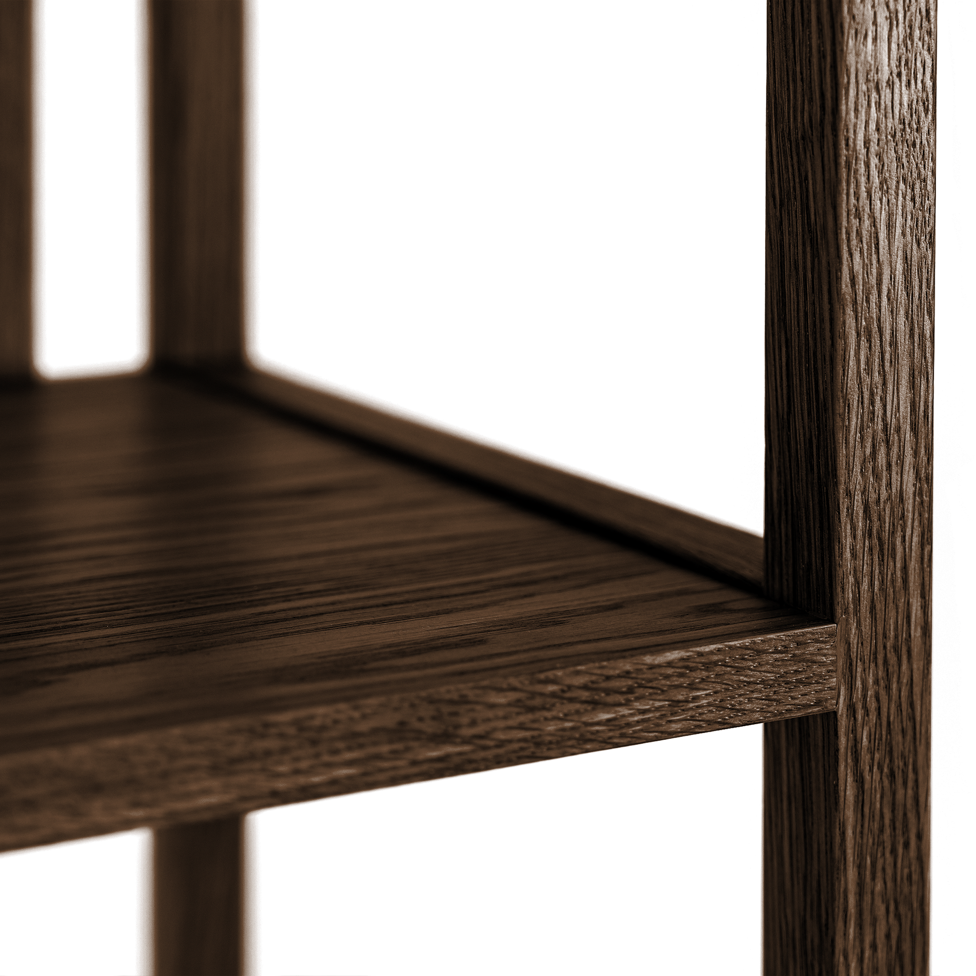 Avila Çıtalı Kitaplık Koyu Meşe