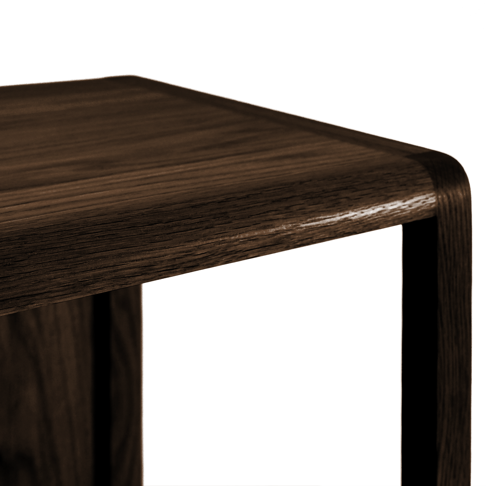 Avila Düz Kitaplık Koyu Meşe