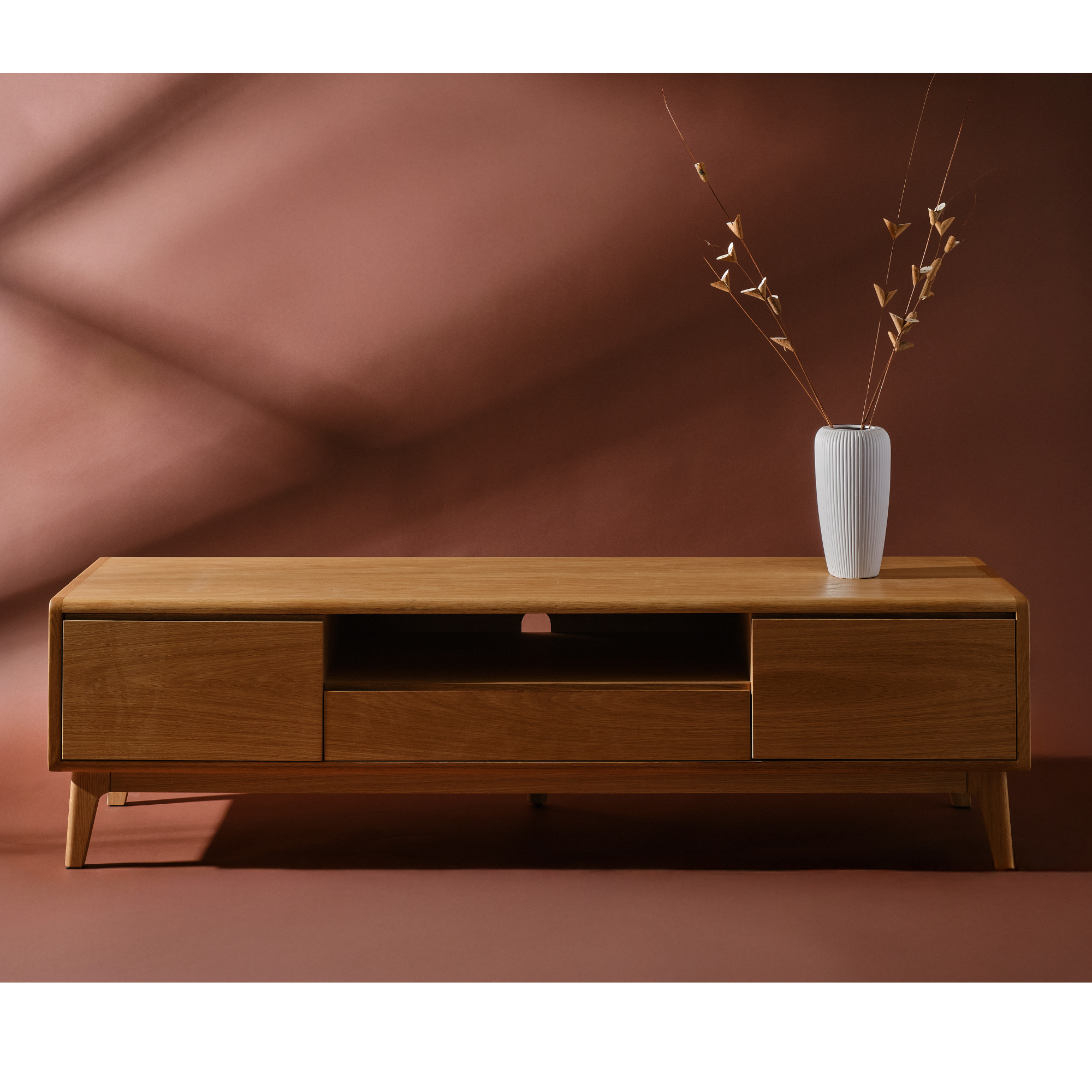 Avila Tv Ünitesi - 180 Cm | Natürel Meşe