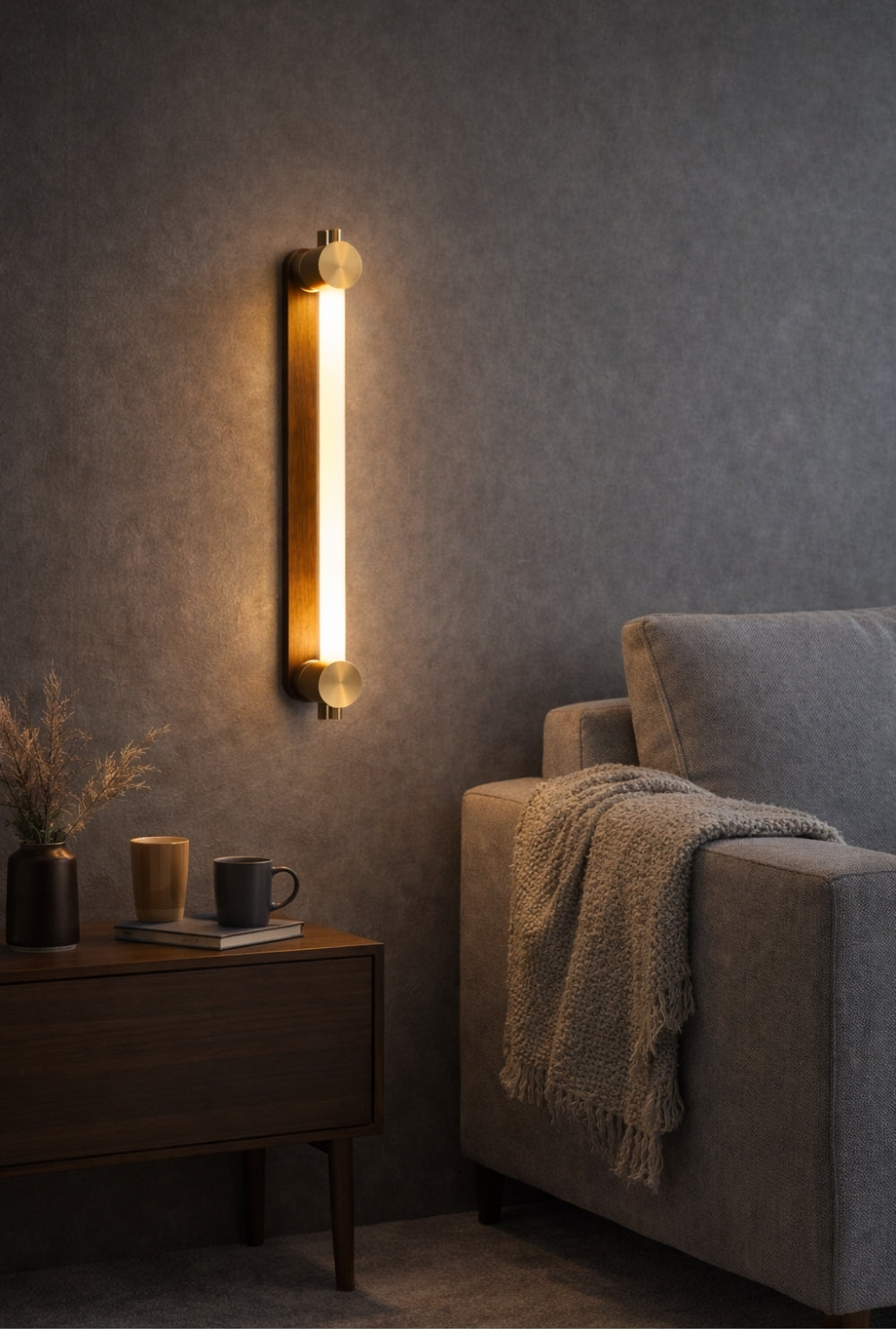 Axis Ahşap Led Aplik 50 Cm