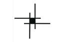 Axis Geometrik — 70×70 cm Kumandalı Endirekt Işık Duvar Apliği