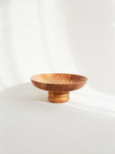 Ayaklı Ahşap Sunum Tabağı-Sunum Tabağı-Kos Living-23x23x10 cm-Natural-NowShopFun