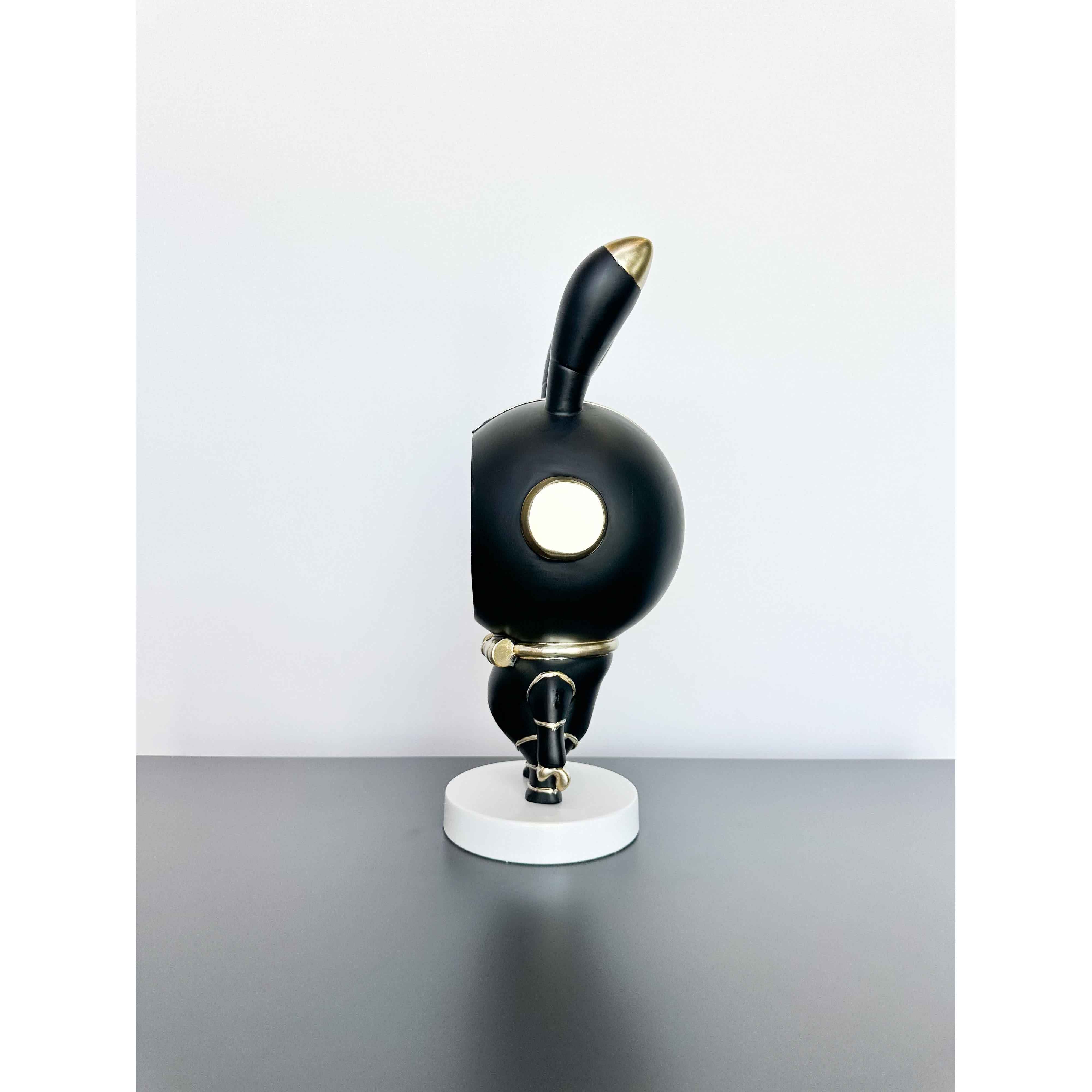 Aynalı Astronot Tavşan Dekoratif Obje