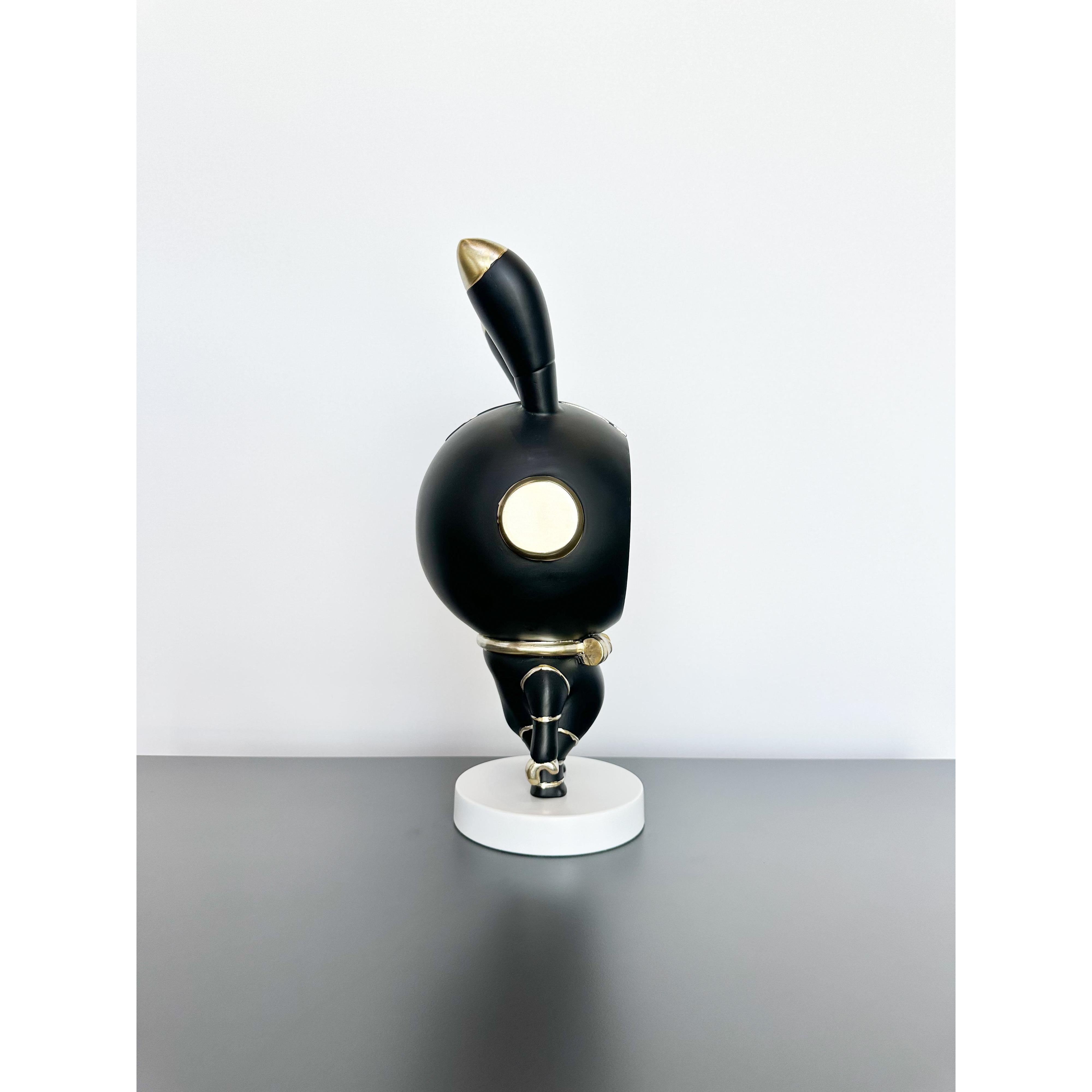 Aynalı Astronot Tavşan Dekoratif Obje