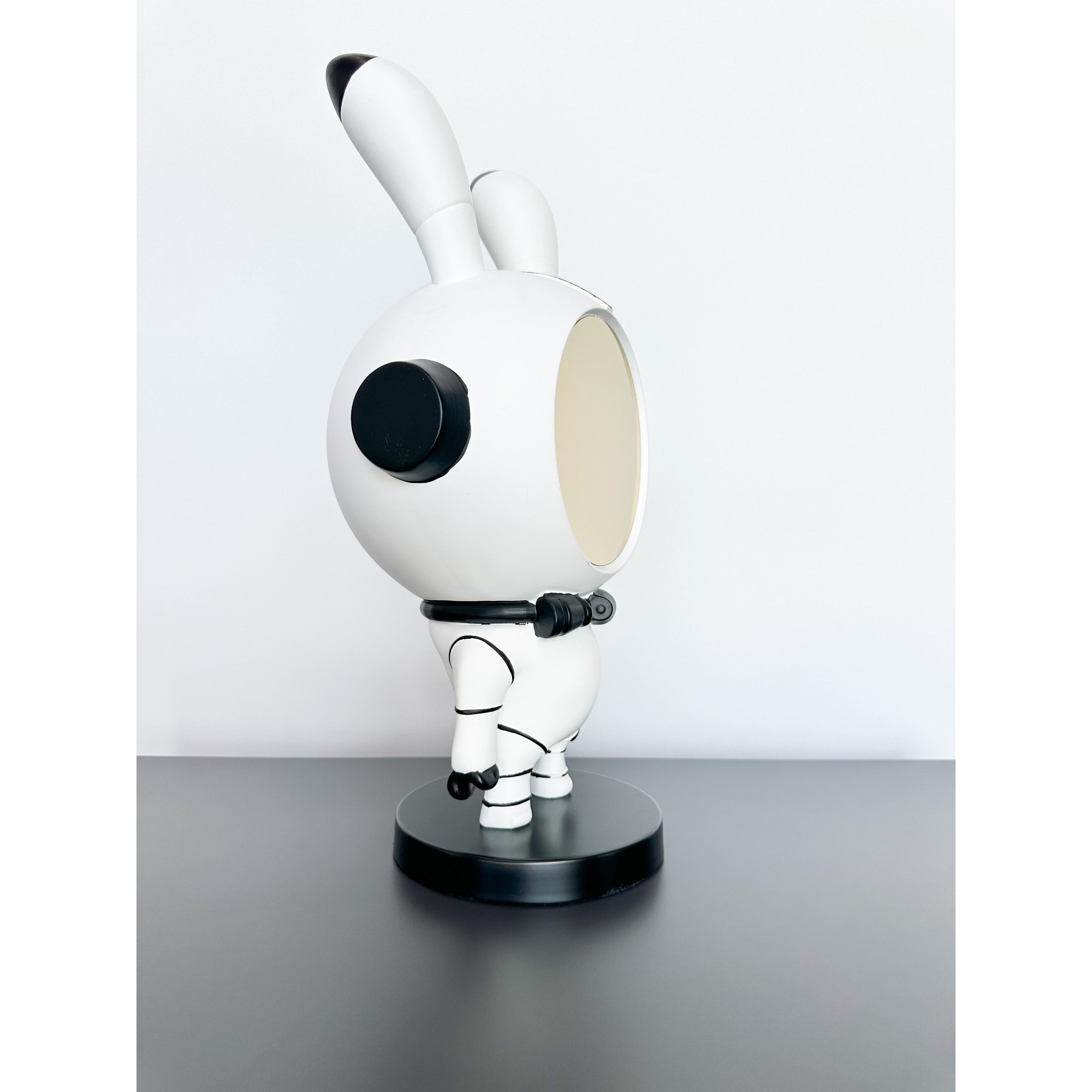 Aynalı Astronot Tavşan Dekoratif Obje