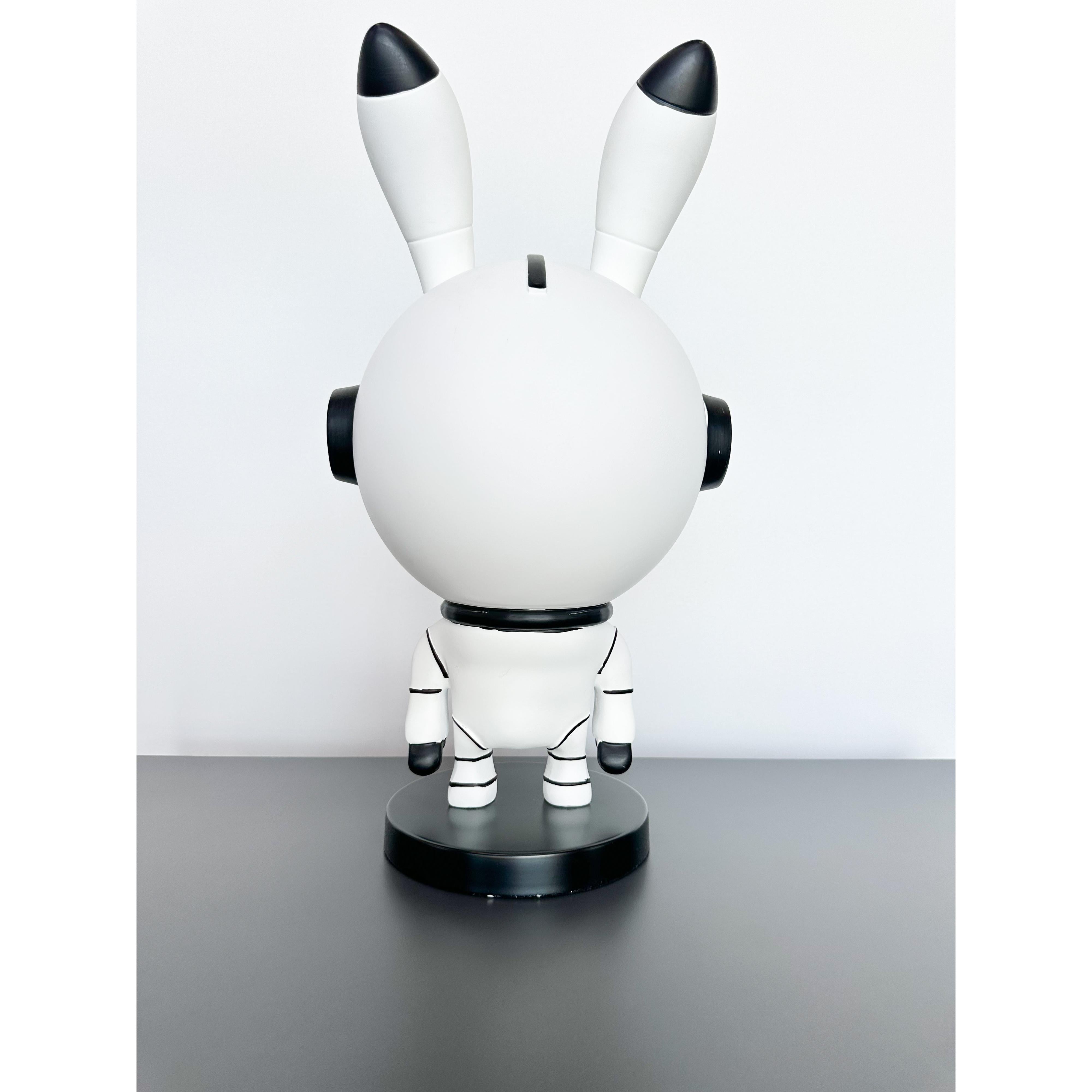 Aynalı Astronot Tavşan Dekoratif Obje