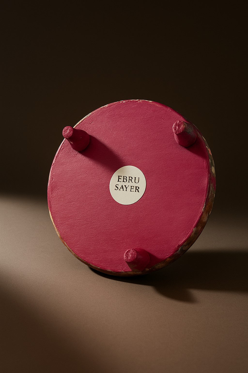 Universo - Akrilik ve Epoksi Boyama 30 cm Ahşap Obje / Sunum Tabağı